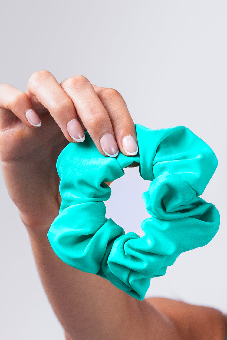 Sea Green Matte Scrunchie