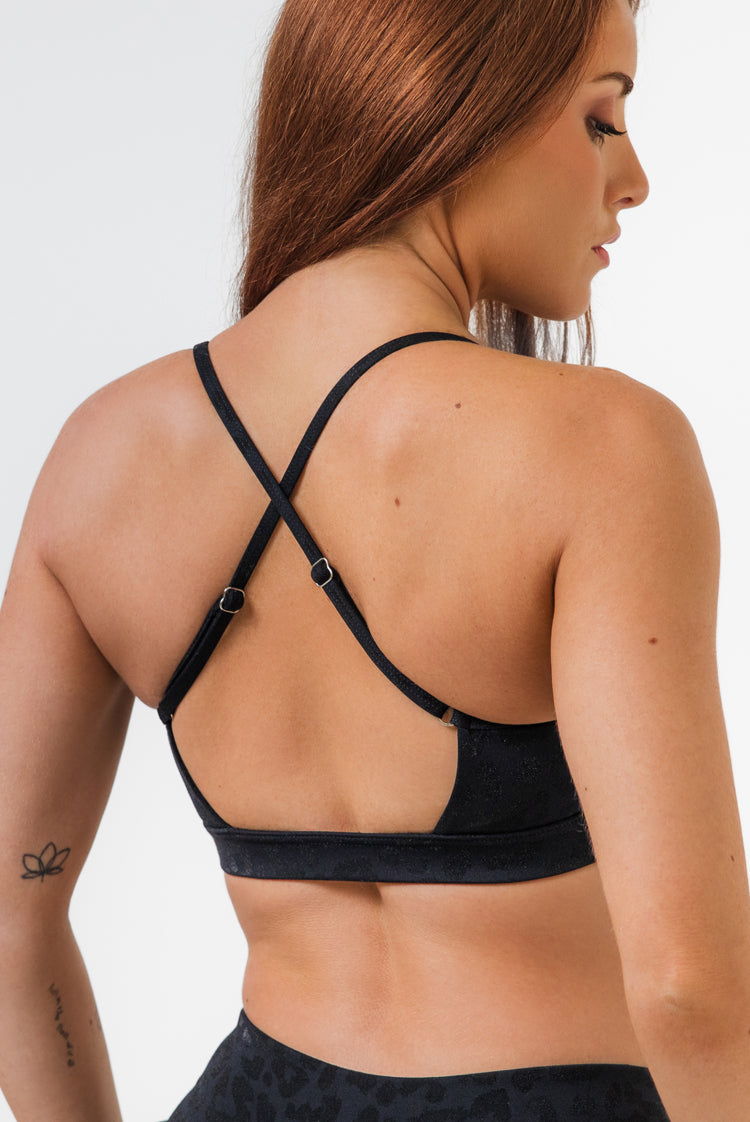 Power Play Coco Sports Bra Black Panther