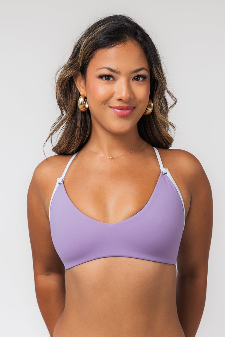 Hard Line Tanya Crop Bikini Top Pale Orchid