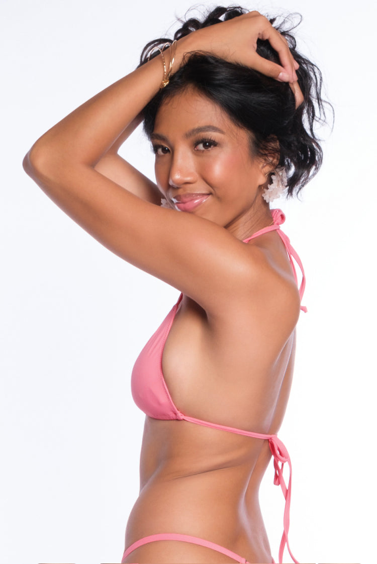 Pink Salt Katie Triangle Bikini Top