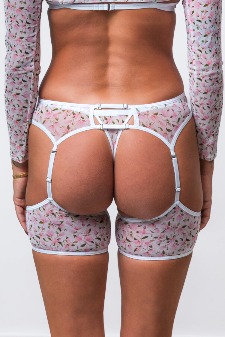 Paradise Mesh Garter Belt