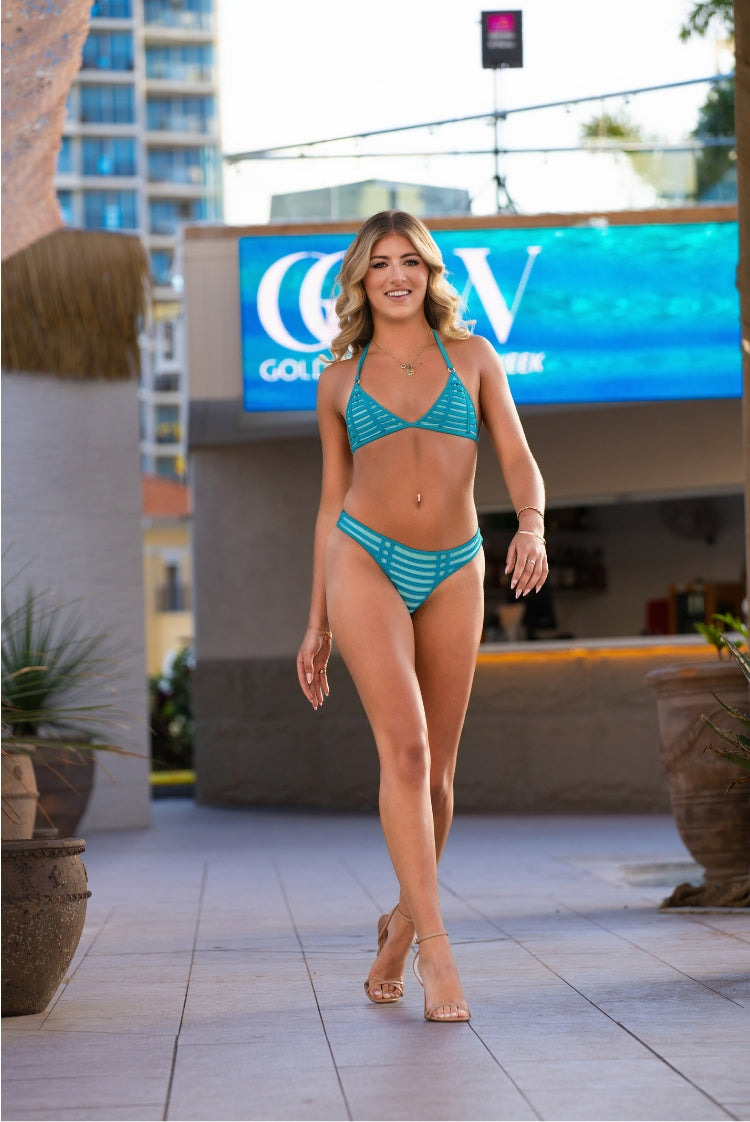 Make Them Wait Veronica Cheeky Bikini Bottom Frosted Mint