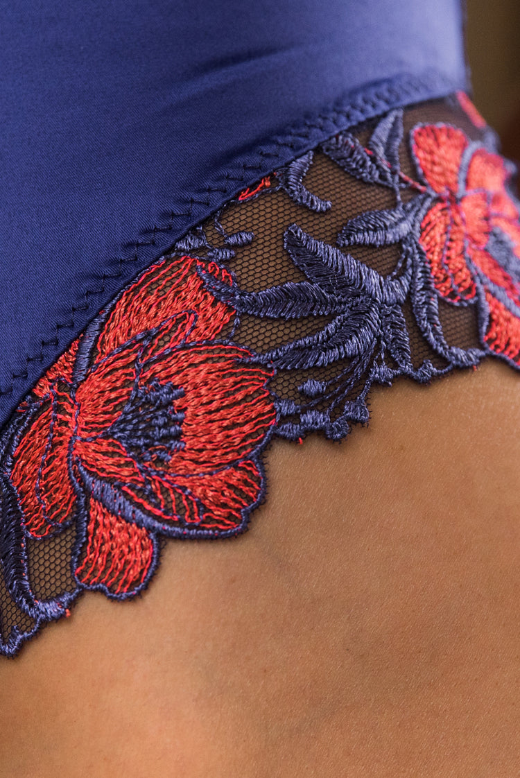 Late Checkout Adeline Bodysuit Violet Heat