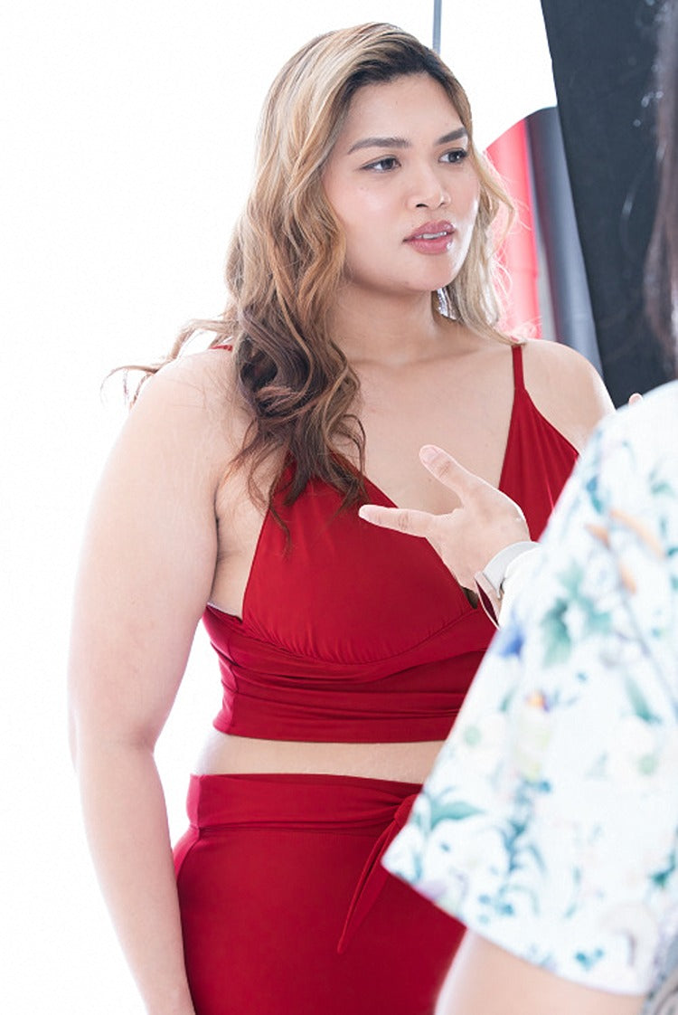 Debbie Top Deep Red