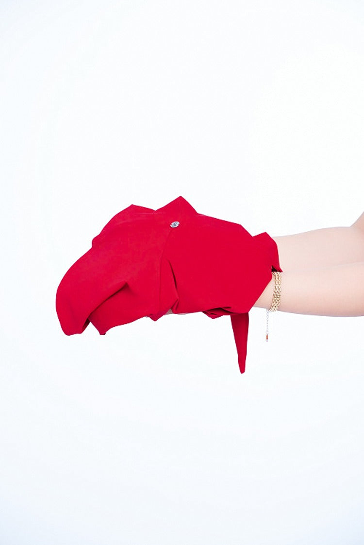 Debbie Top Deep Red