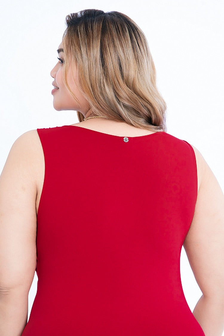 Sally Maxi Dress Deep Red