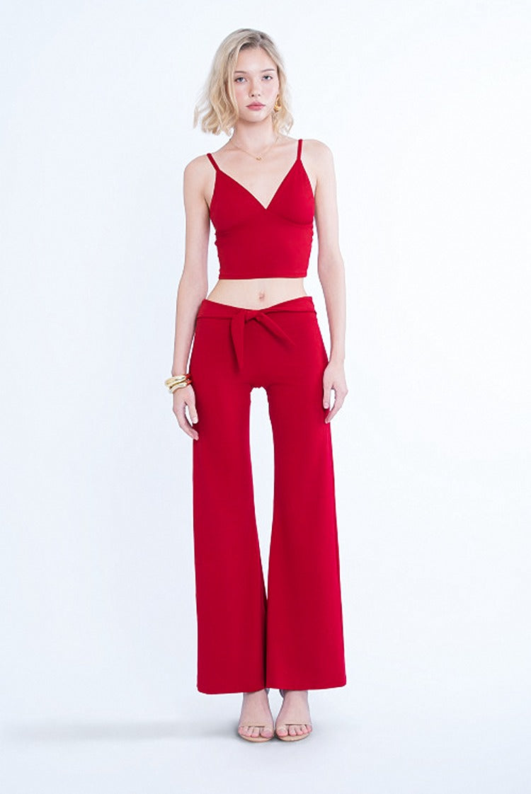 Debbie Top Deep Red
