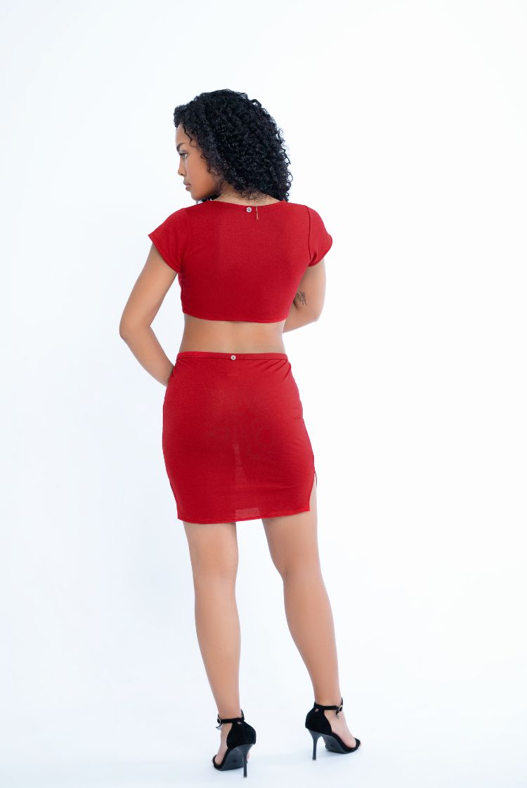 Belinda Skirt Deep Red