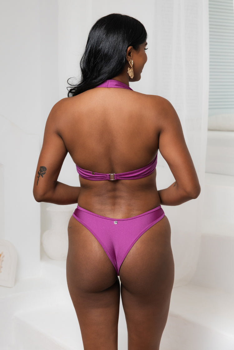 Mulberry Shimmer Fee Brazilian Bikini Bottom
