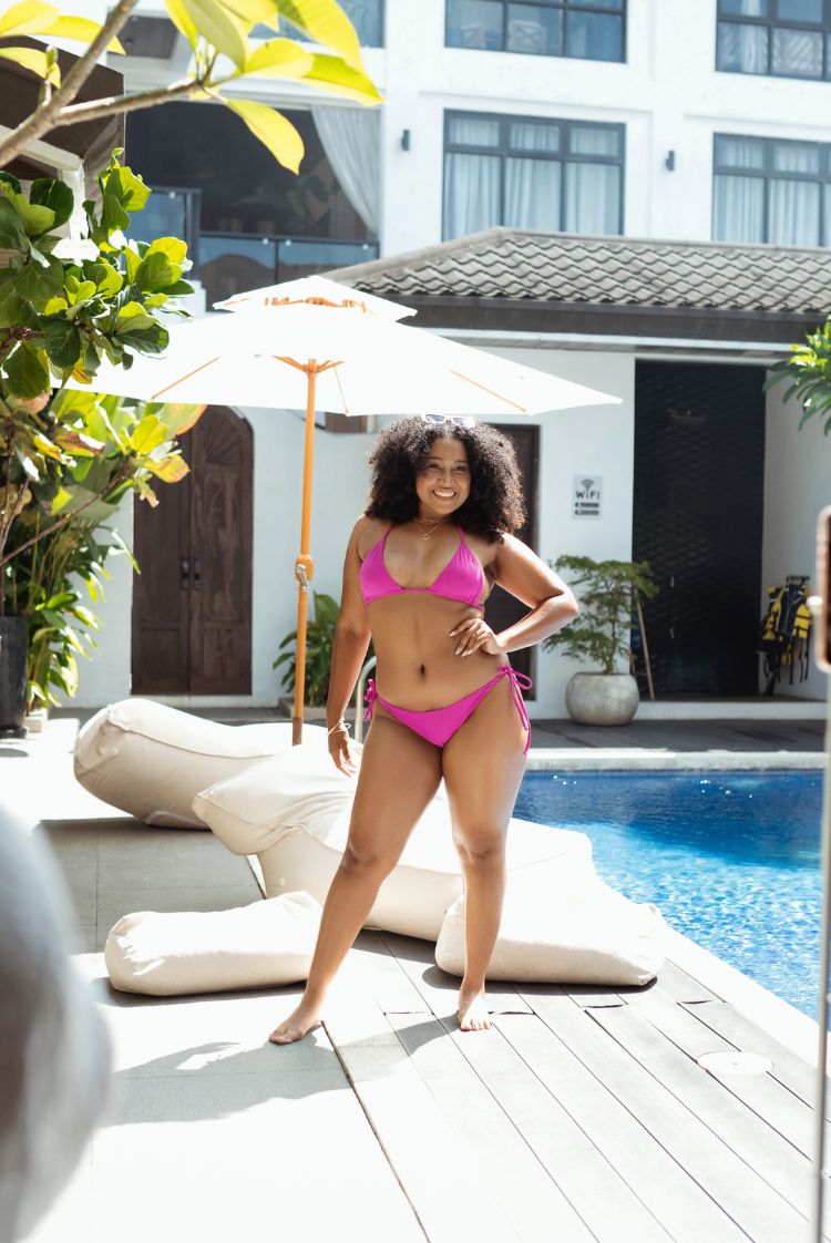 Wicked Pink Renee Cheeky Bikini Bottom