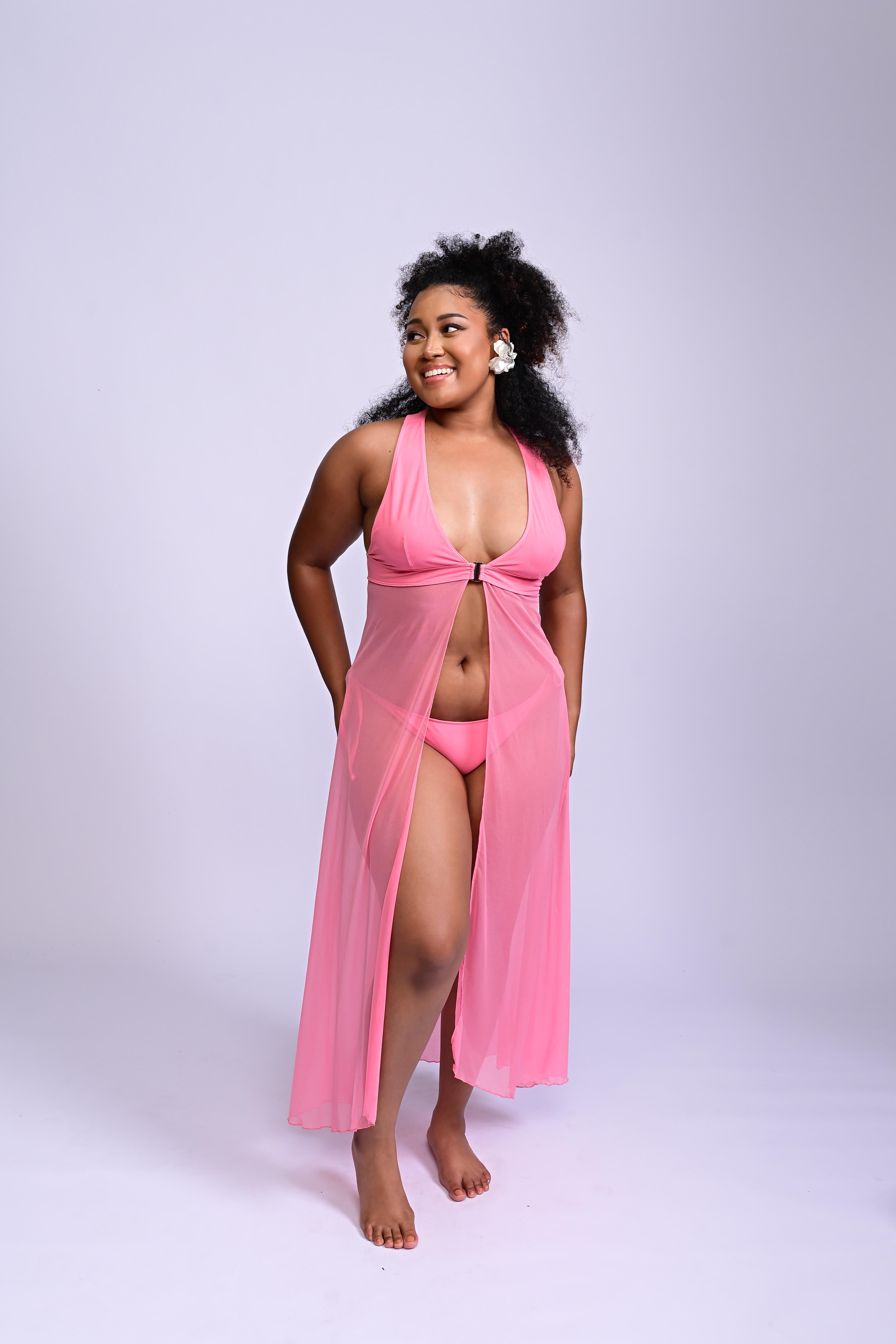 Sea Breeze Dione Kaftan Pink Salt