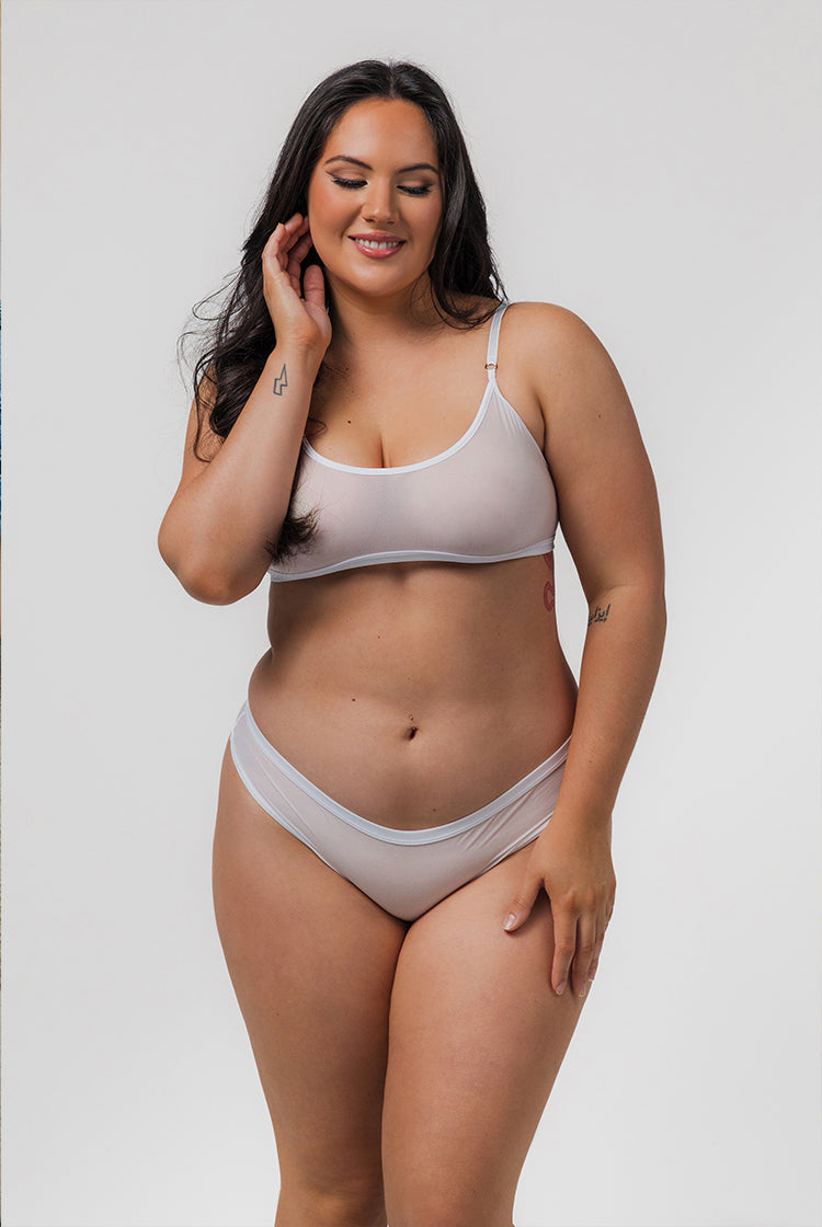 Just Enough Grace Bralette White