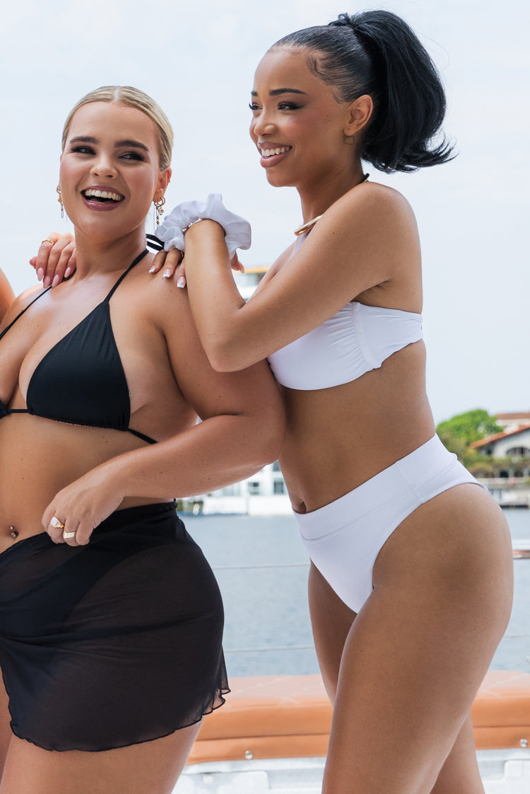 Wicked White Olivia Cheeky Bikini Bottom