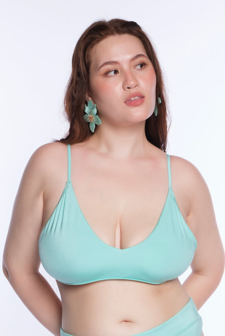 Beach Glass Shimmer Tanya Crop Bikini Top