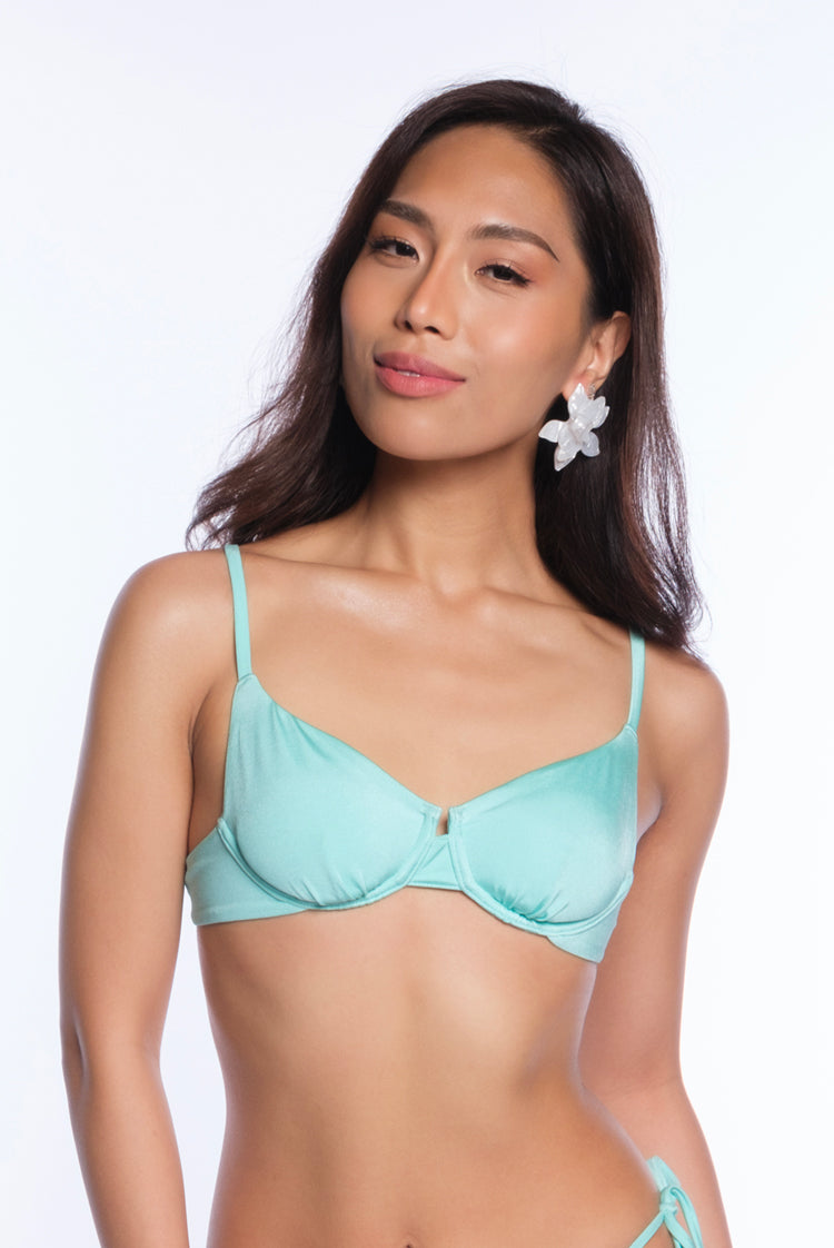 Beach Glass Shimmer Elkie Underwire Bikini Top