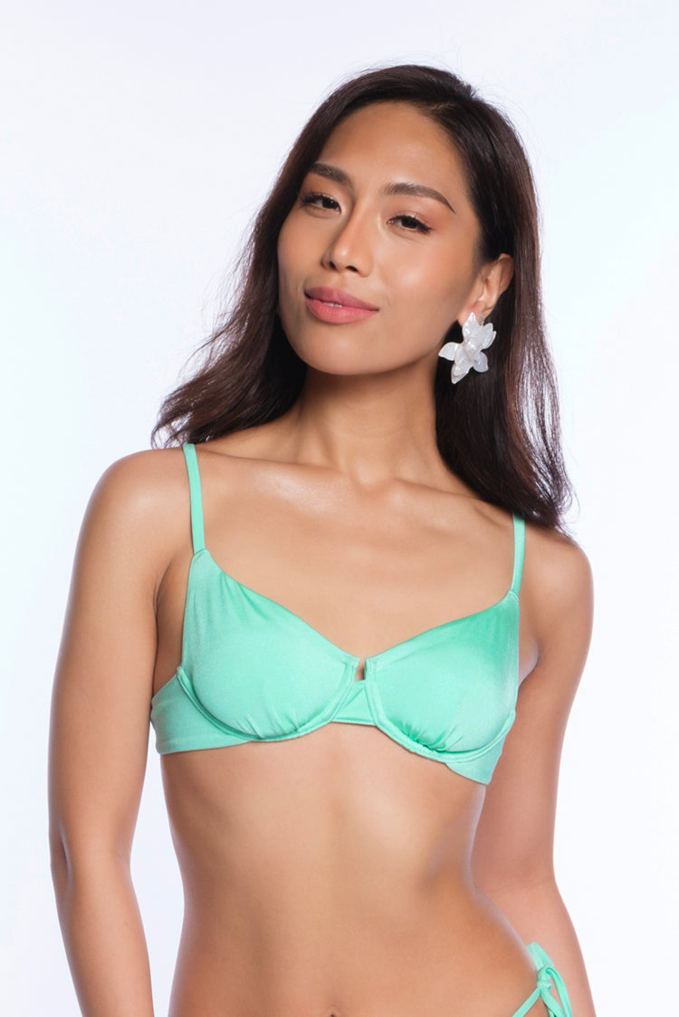Beach Glass Shimmer Elkie Underwire Bikini Top