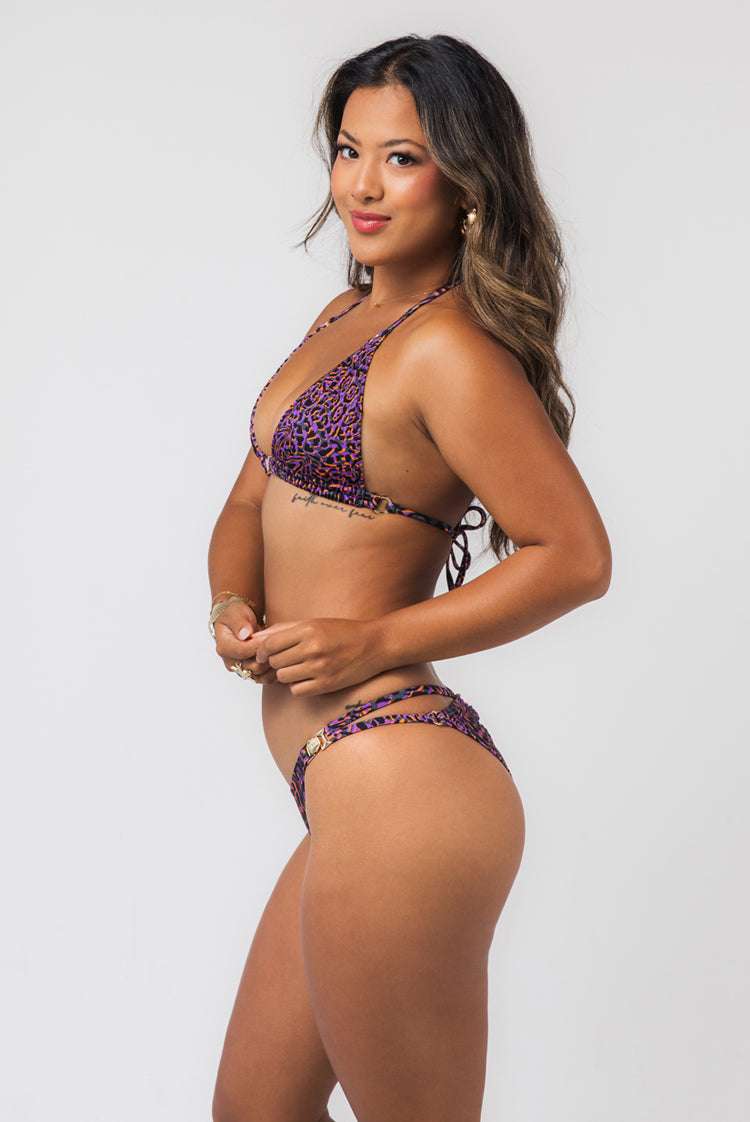 Crave Tahlia Cheeky Bikini Bottom Orchid Leopard