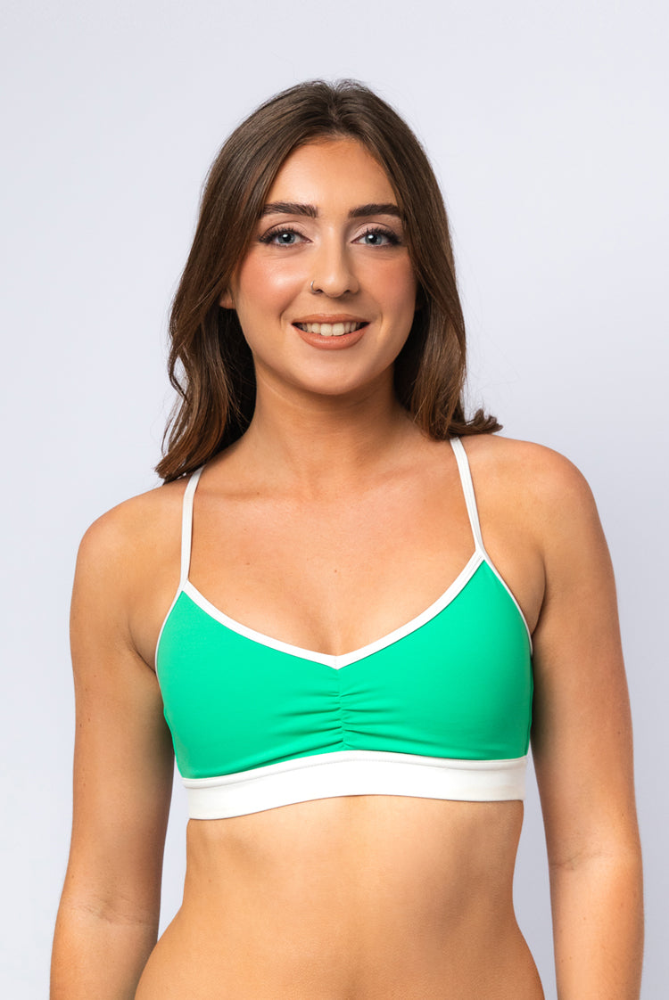 Courtside Coco Sports Bra Green