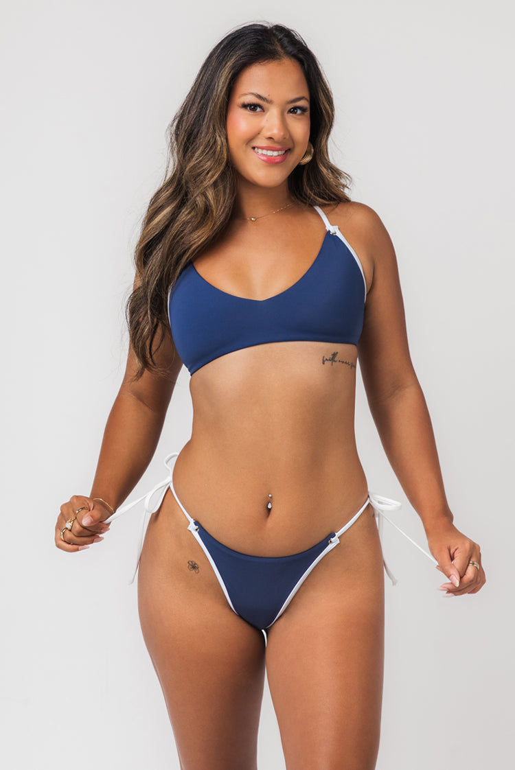 Hard Line Michelle Thong Bikini Bottom True Navy