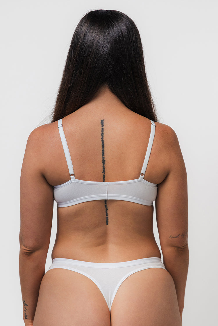 Casual Affair Theresa Thong White