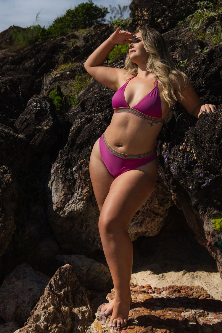 Endless Horizon Olivia Cheeky Bikini Bottom Pink