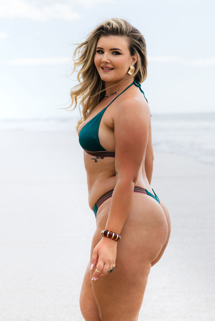 Endless Horizon Michelle Thong Bikini Bottom Jade