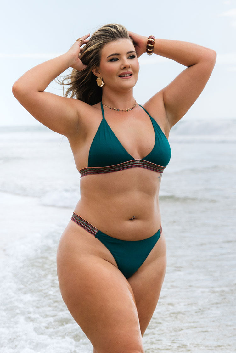 Endless Horizon Michelle Thong Bikini Bottom Jade