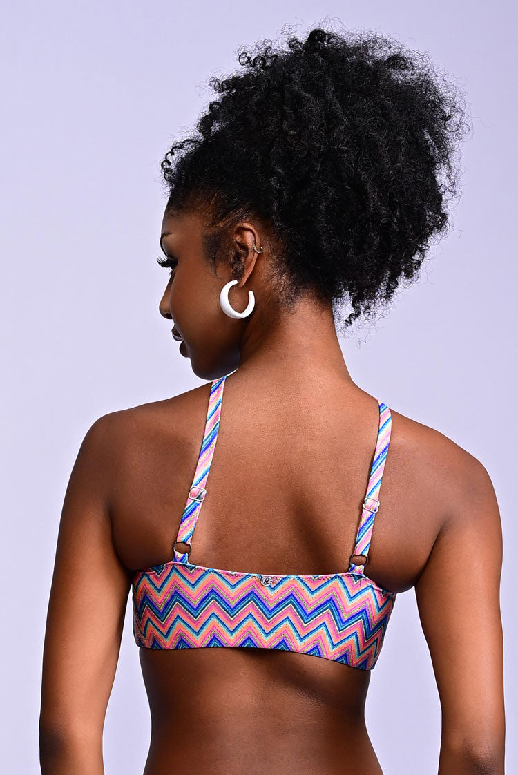 Static Pop Maggie Crop Bikini Top