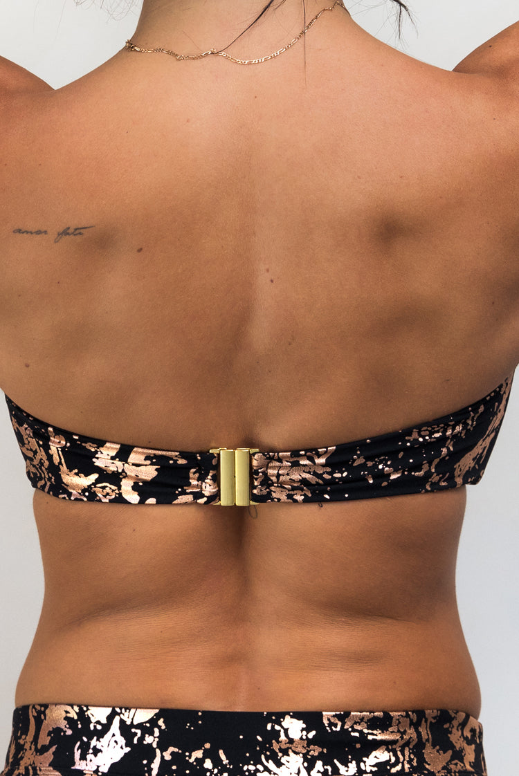 Gold Rush Claudia Bandeau Bikini Top