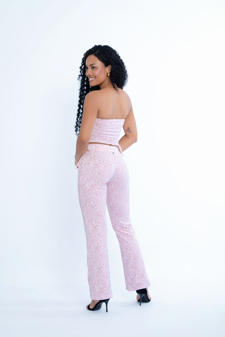 Charlie Strapless Top Pink Lavender