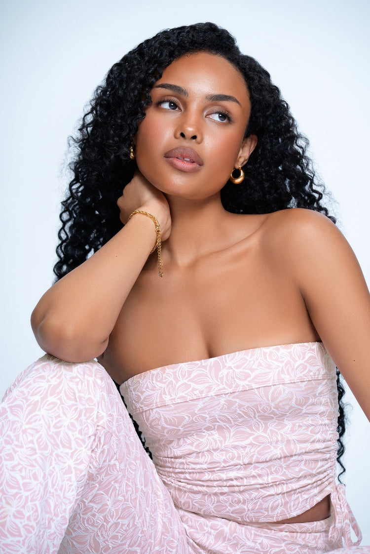 Charlie Strapless Top Pink Lavender