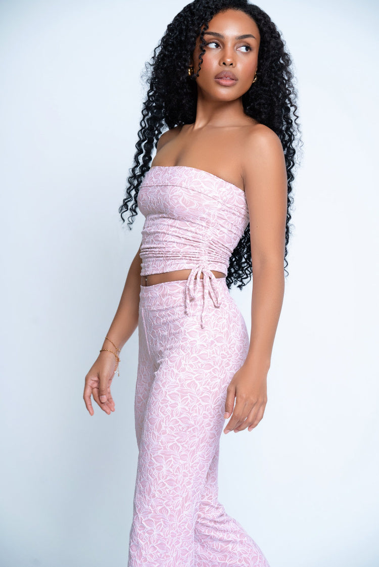 Charlie Strapless Top Pink Lavender