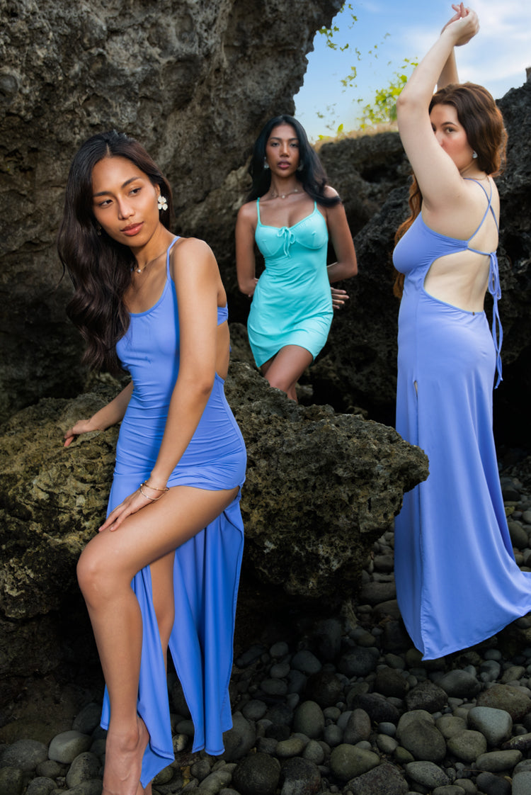 Daphne Maxi Dress Blue Haze