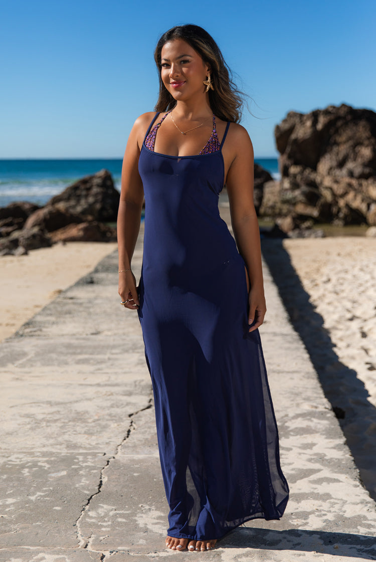 Elara Beach Dress Ink