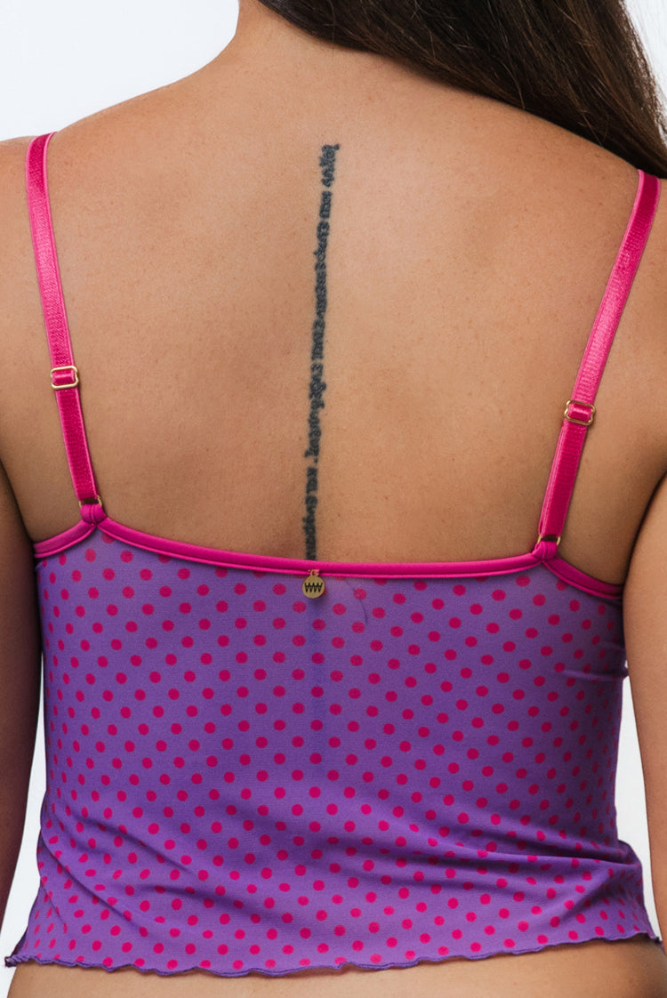 Polka Dot Dreams Crop Singlet