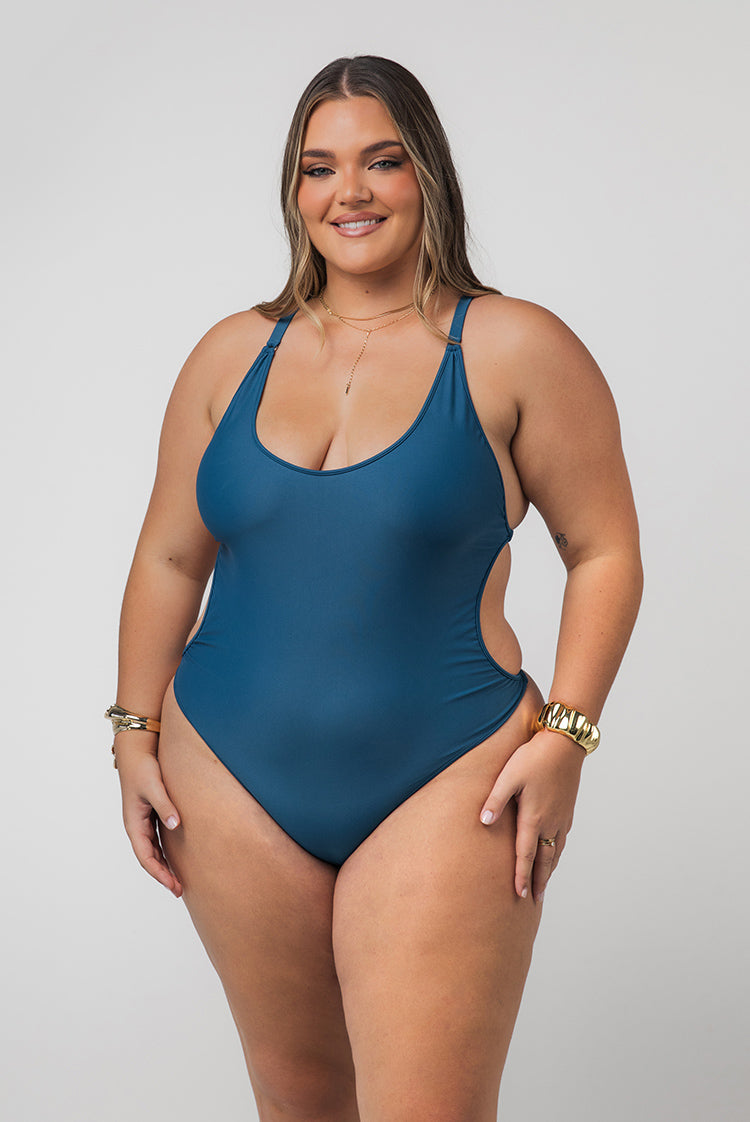 Obviously Iconic Swim Bree Thong One Piece Swimsuit