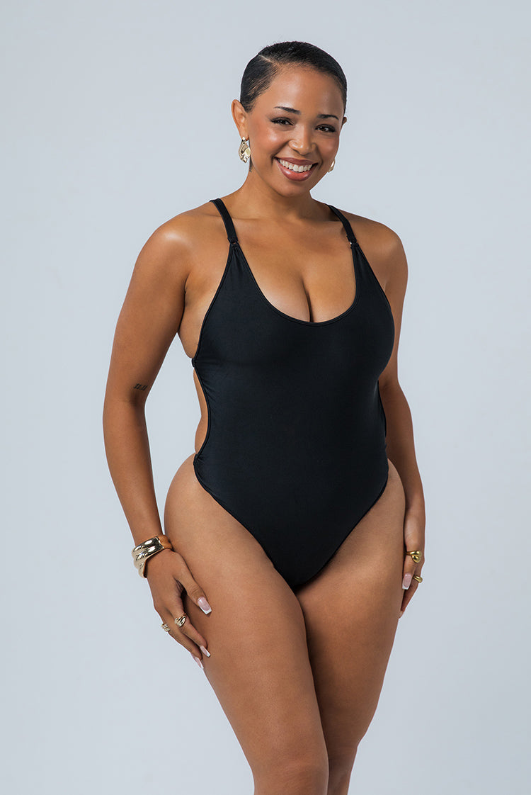 Obviously Iconic Swim Bree Thong One Piece Swimsuit