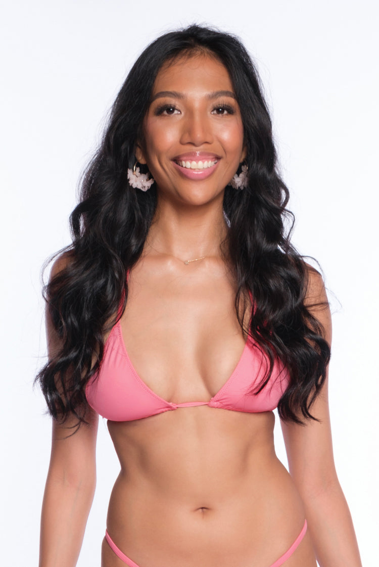 Pink Salt Katie Triangle Bikini Top