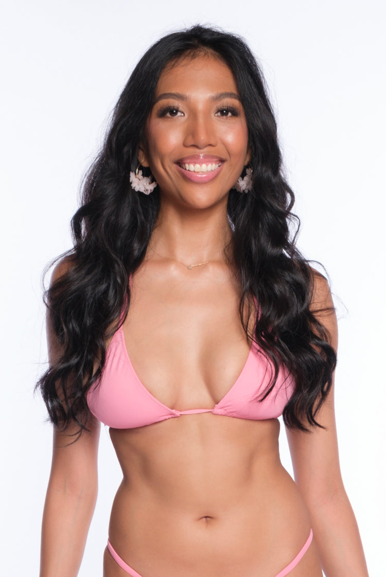 Pink Salt Katie Triangle Bikini Top