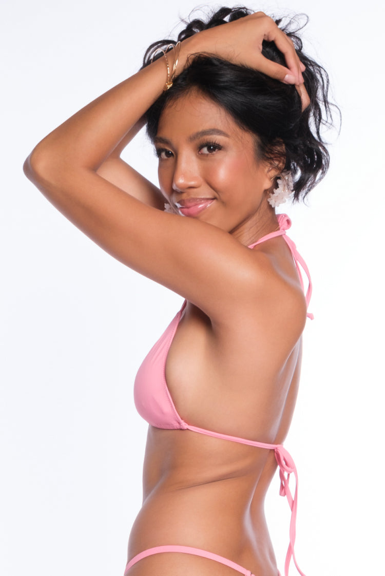 Pink Salt Katie Triangle Bikini Top